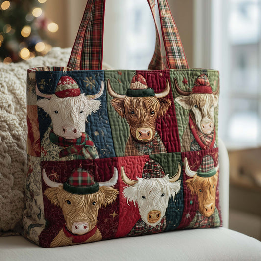 Farmstead Cow Quilted Tote Bag GFTOMA7889