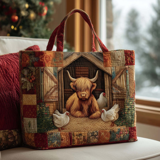 Farmstead Cow Quilted Tote Bag GFTOMA7890