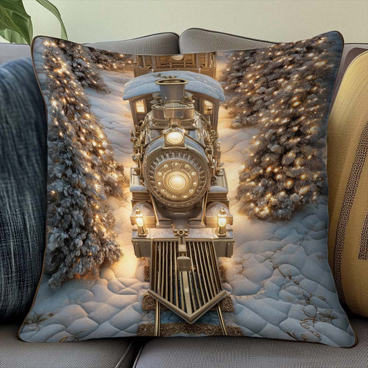 Yuletide Express Quilted Pillow Case GFTOMA7904