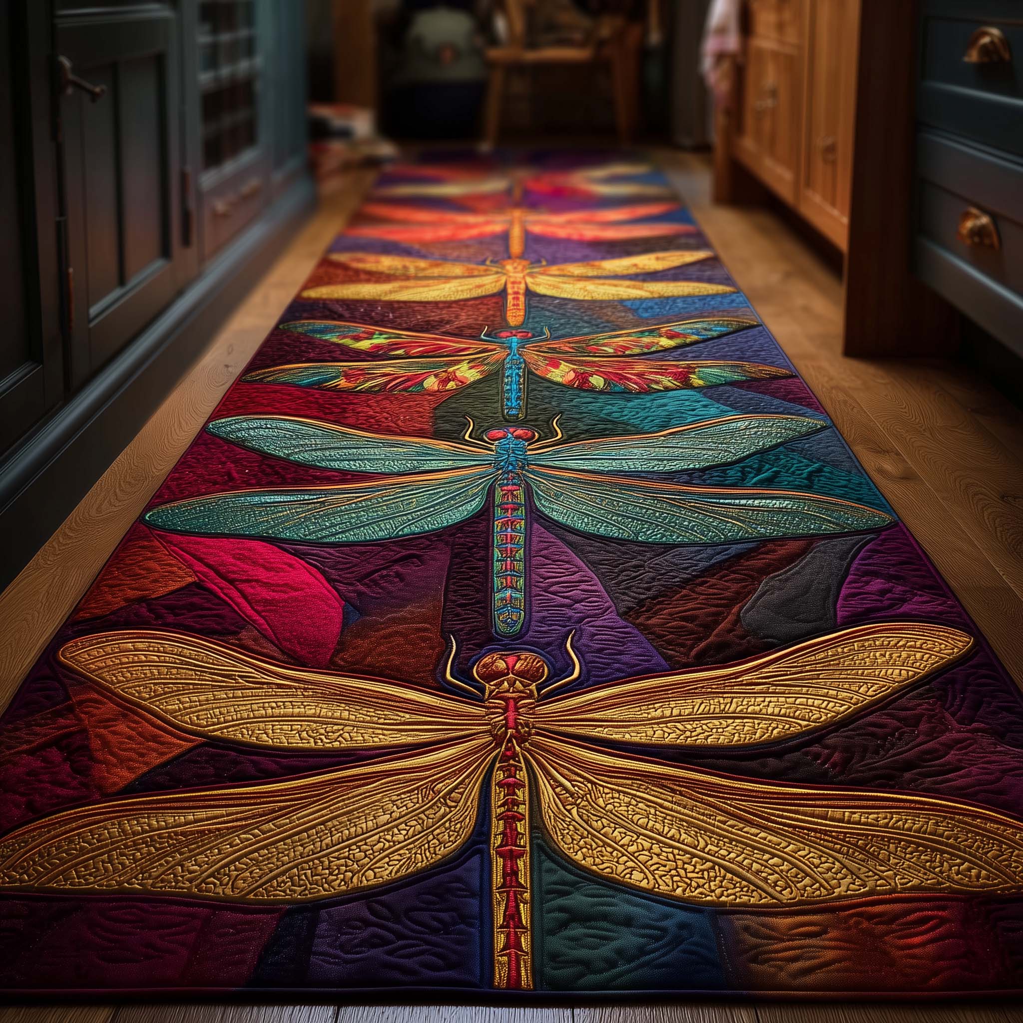 Dragonfly Flight Runner Rug GFTOMA7948 – Willow Quilt