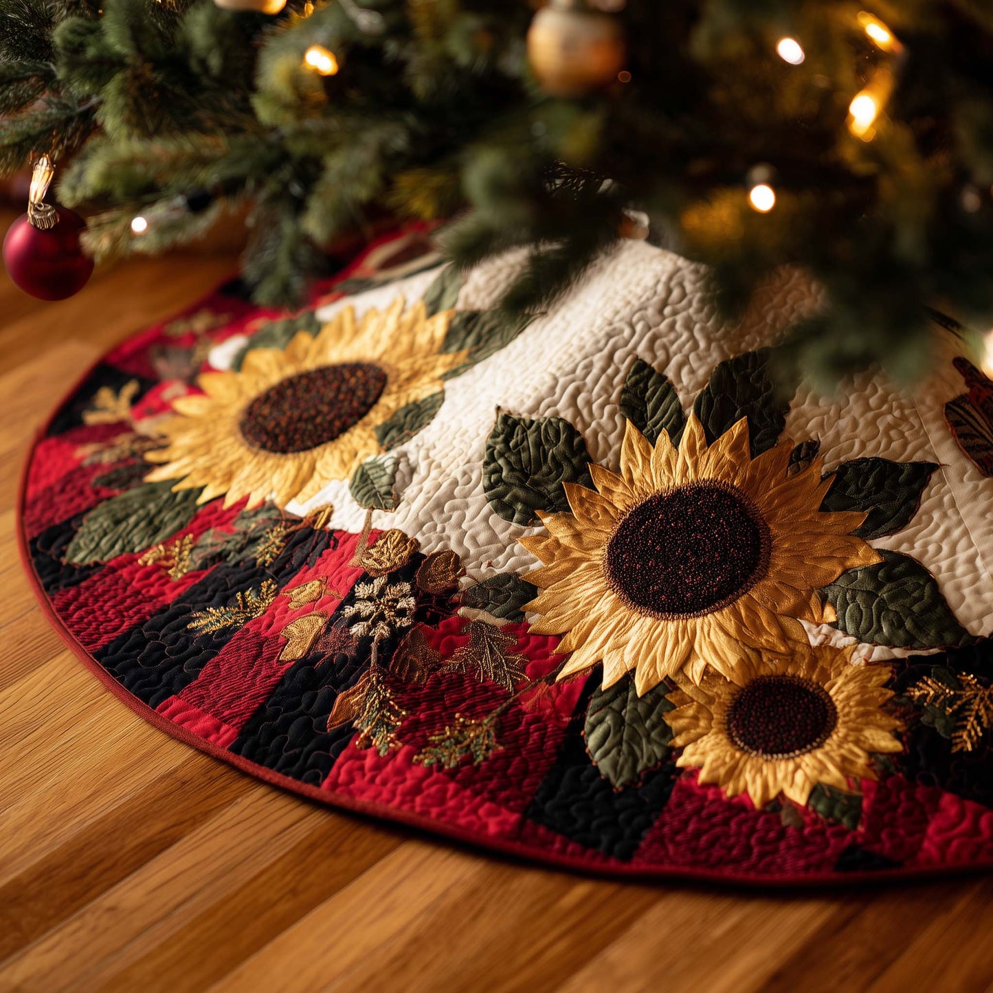 Sunflower Quilted Tree Skirt GFTOMA7994