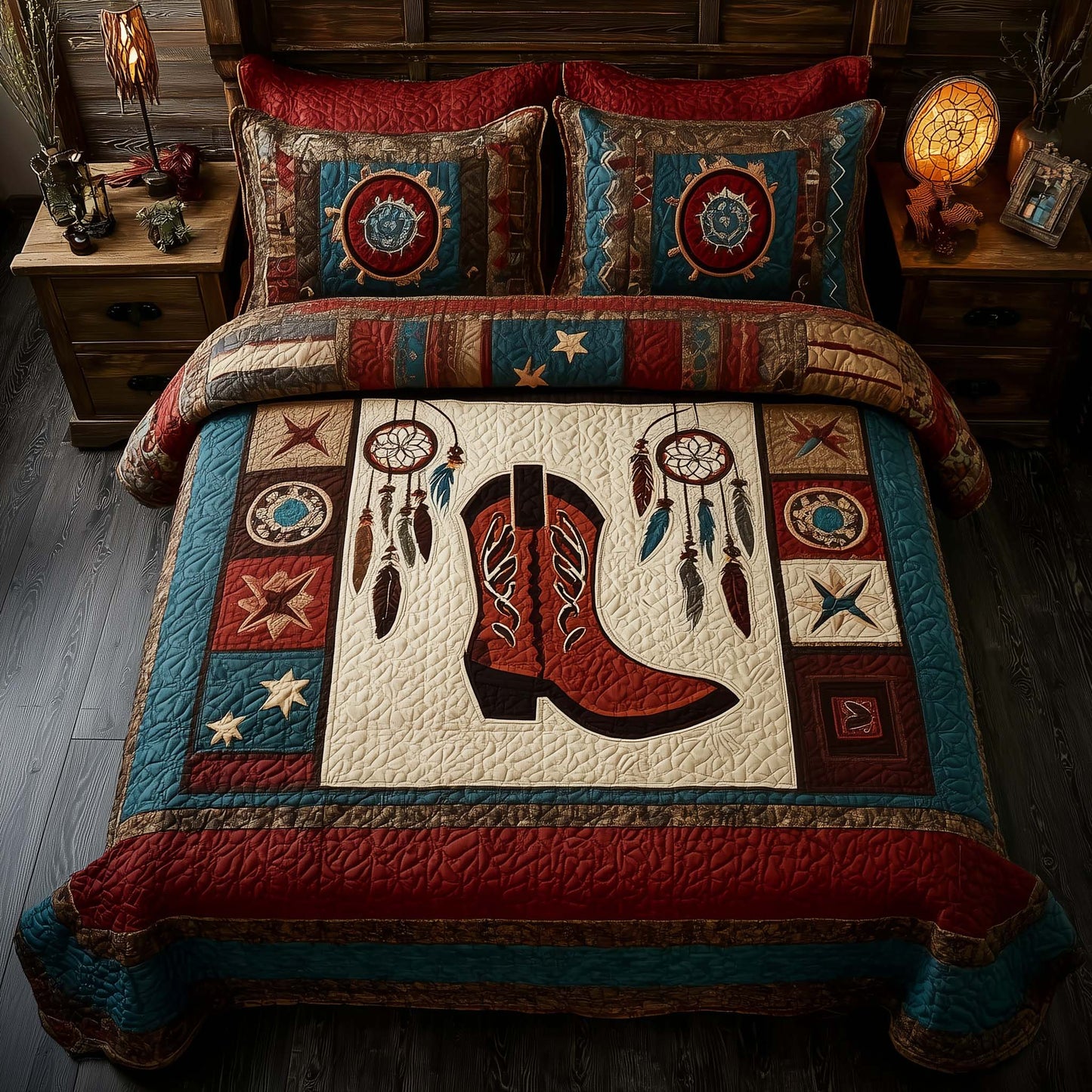 Rodeo Roundup 3-Piece Quilted Bedding Set GFTOMA7997