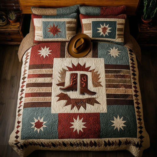 Rodeo Roundup 3-Piece Quilted Bedding Set GFTOMA7998