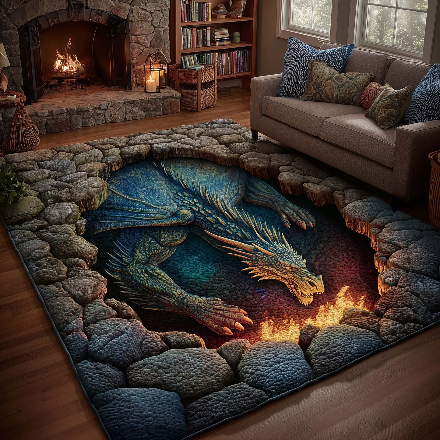 Dragon Area Rug GFTOMA8016