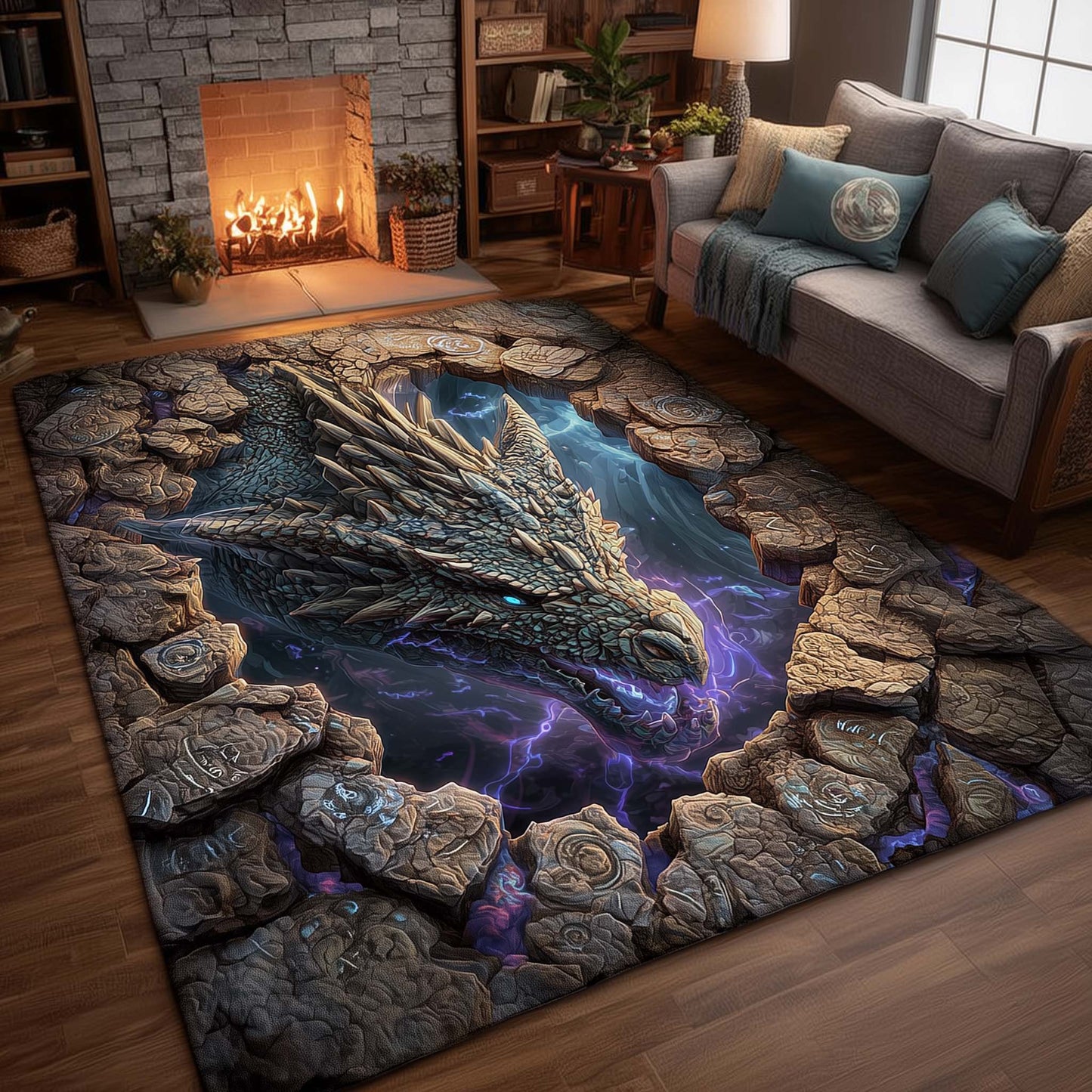 Dragon Area Rug GFTOMA8022