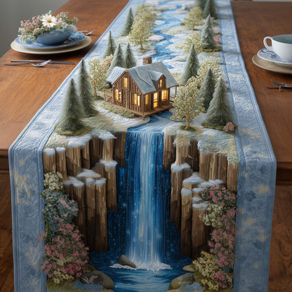 Meadow Cabin Quilted Table Runner GFTOMA8048