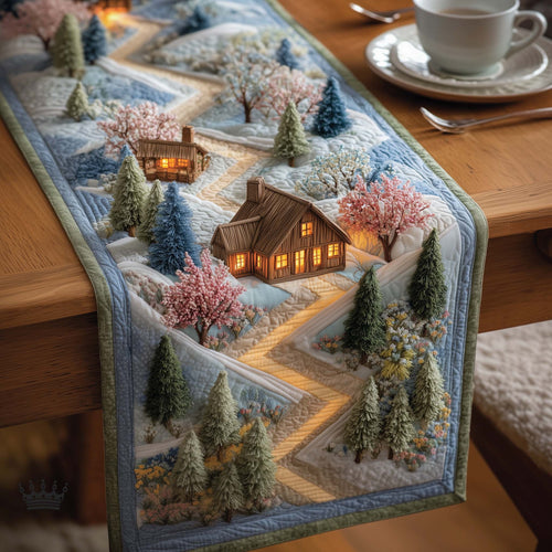 Meadow Cabin Quilted Table Runner GFTOMA8049