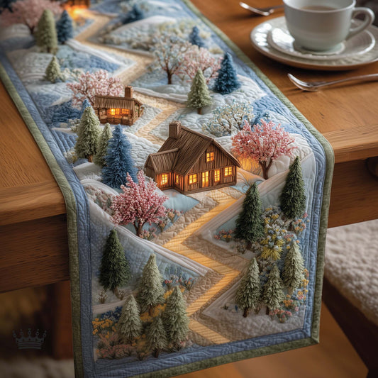 Meadow Cabin Quilted Table Runner GFTOMA8049
