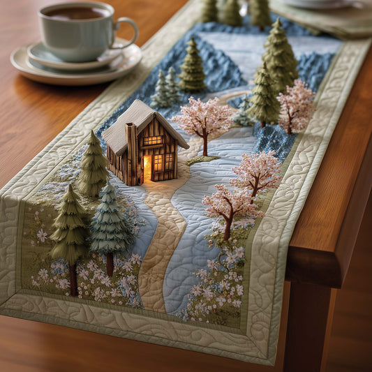 Meadow Cabin Quilted Table Runner GFTOMA8050