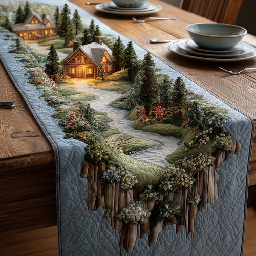 Meadow Cabin Quilted Table Runner GFTOMA8052