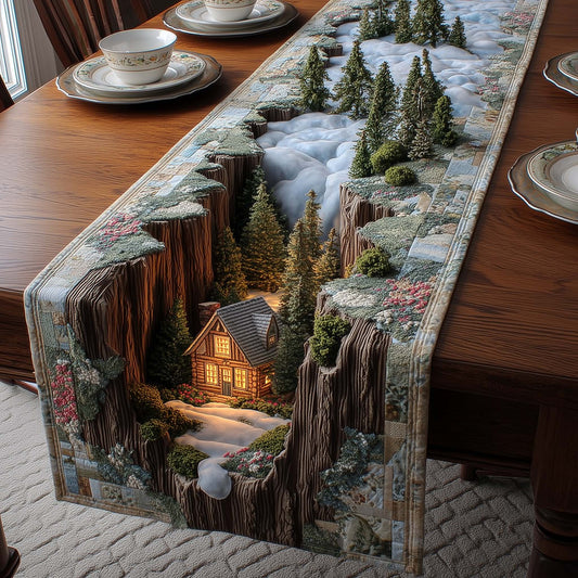 Meadow Cabin Quilted Table Runner GFTOMA8054