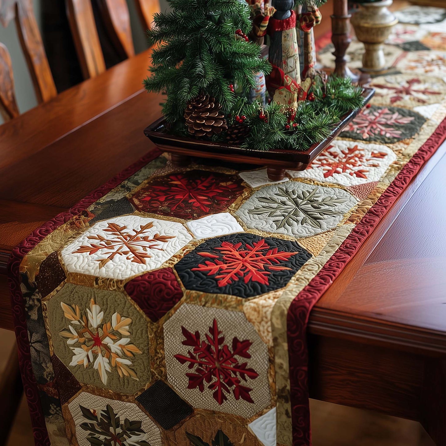 Snowflake Quilted Table Runner GFTOMA8058