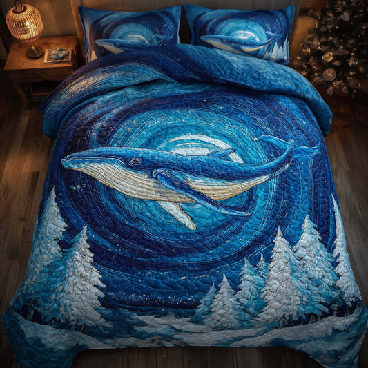 Prism Whale 3-Piece Quilted Bedding Set GFTOMA8080