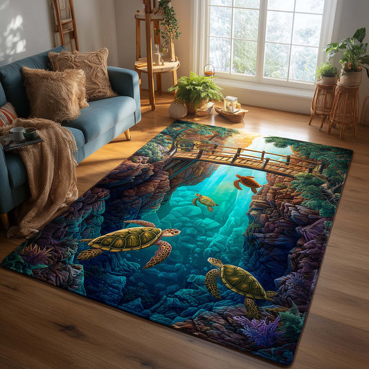 Turtle Oasis Area Rug GFTOMA8121