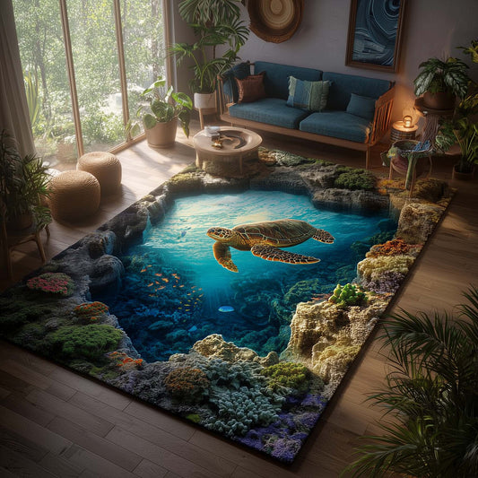 Turtle Oasis Area Rug GFTOMA8122