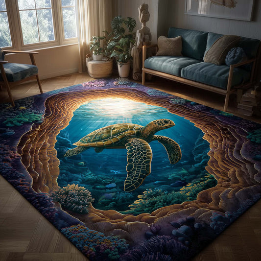 Turtle Oasis Area Rug GFTOMA8123
