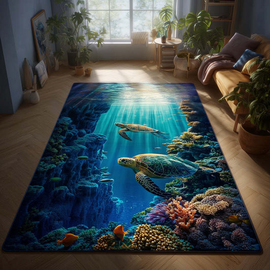 Turtle Oasis Area Rug GFTOMA8124