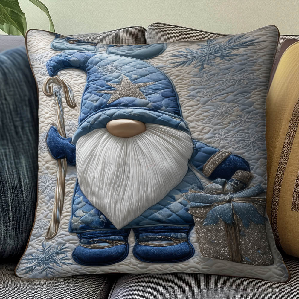Snowy Gnome Quilted Pillow Case GFTOMA8227