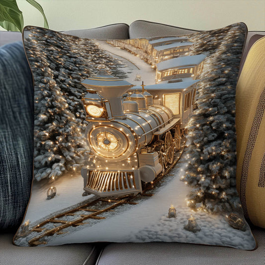 Yuletide Express Quilted Pillow Case GFTOMA8228