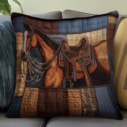 Prairie Horse Quilted Pillow Case GFTOMA8251