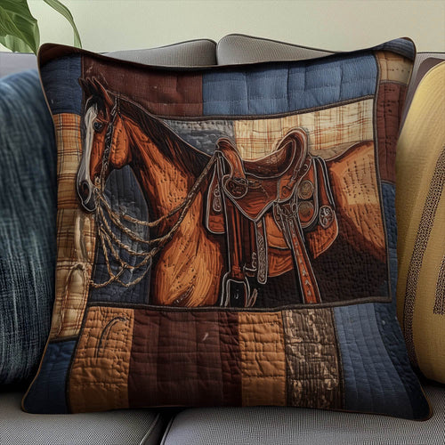 Prairie Horse Quilted Pillow Case GFTOMA8251