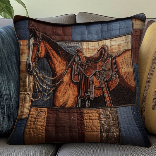 Prairie Horse Quilted Pillow Case GFTOMA8251