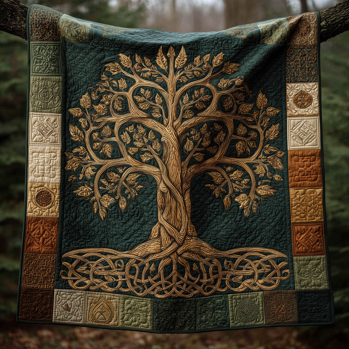 Eternal Roots Quilted Blanket GFTOMA8277