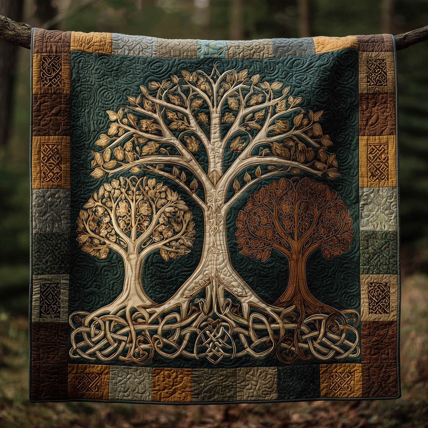 Eternal Roots Quilted Blanket GFTOMA8278