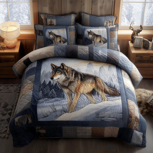 Wolf 3-Piece Quilted Bedding Set GFTOMA8322