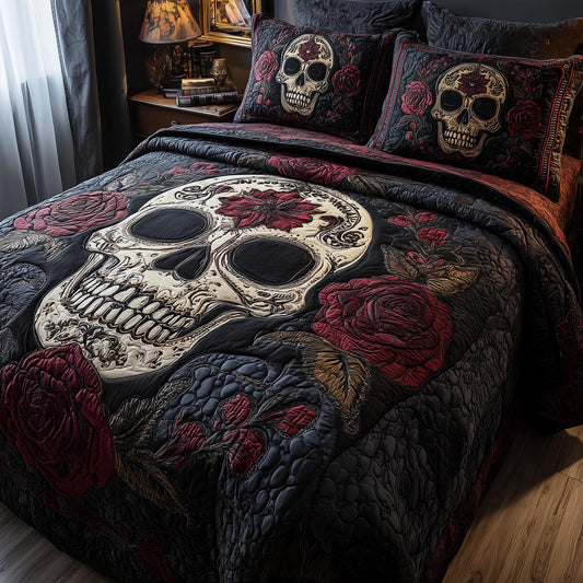 Dark Romance 3-Piece Quilted Bedding Set GFTOMA8335