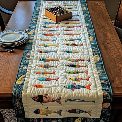 Fishing Delights Quilted Table Runner GFTOMA833
