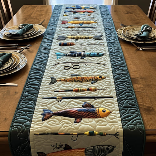 Fishing Delights Quilted Table Runner GFTOMA834
