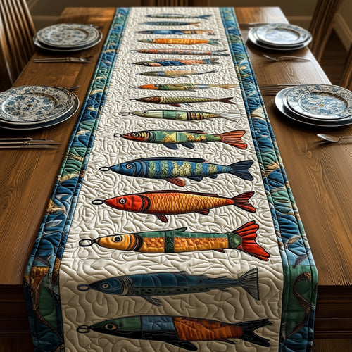 Fishing Delights Quilted Table Runner GFTOMA836