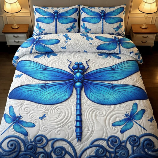 Dragonfly 3-Piece Quilted Bedding Set GFTOMA8380