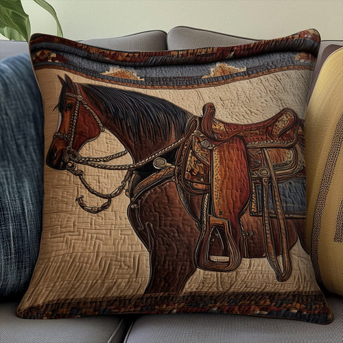 Prairie Horse Quilted Pillow Case GFTOMA8381