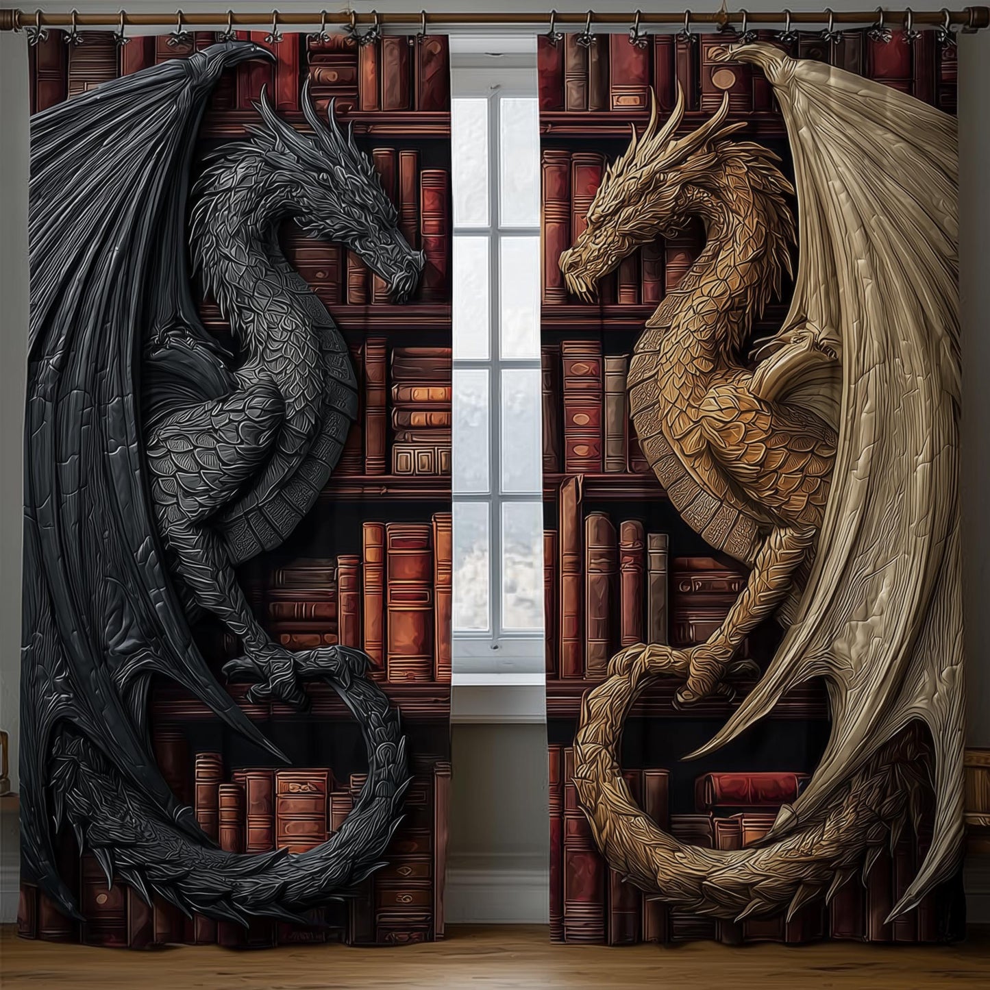 Eternal Dragon Quilted Curtains GFTOMA8409