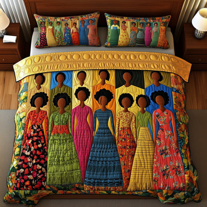 Juneteenth 3-Piece Quilted Bedding Set GFTOMA840