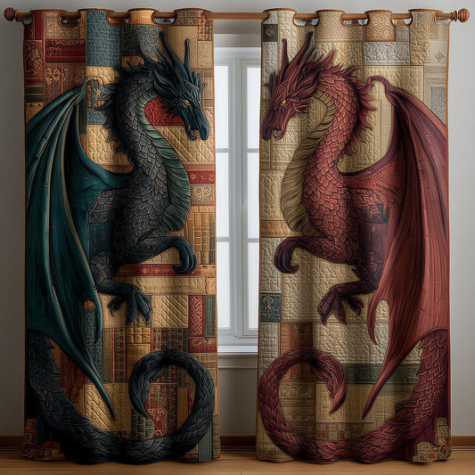 Eternal Dragon Quilted Curtains GFTOMA8410