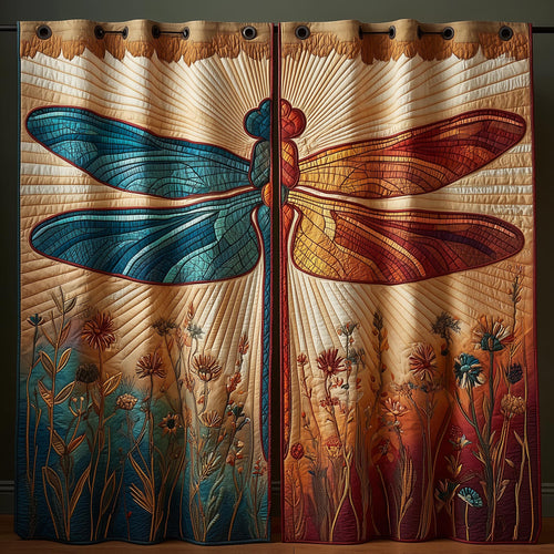 Meadow Dragonfly Quilted Curtains GFTOMA8412