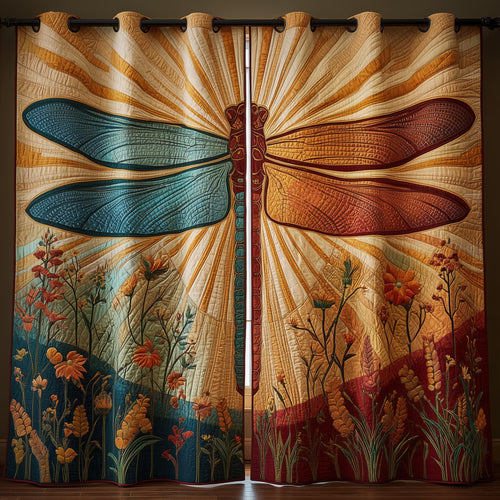 Meadow Dragonfly Quilted Curtains GFTOMA8418