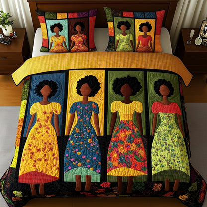 Juneteenth 3-Piece Quilted Bedding Set GFTOMA842