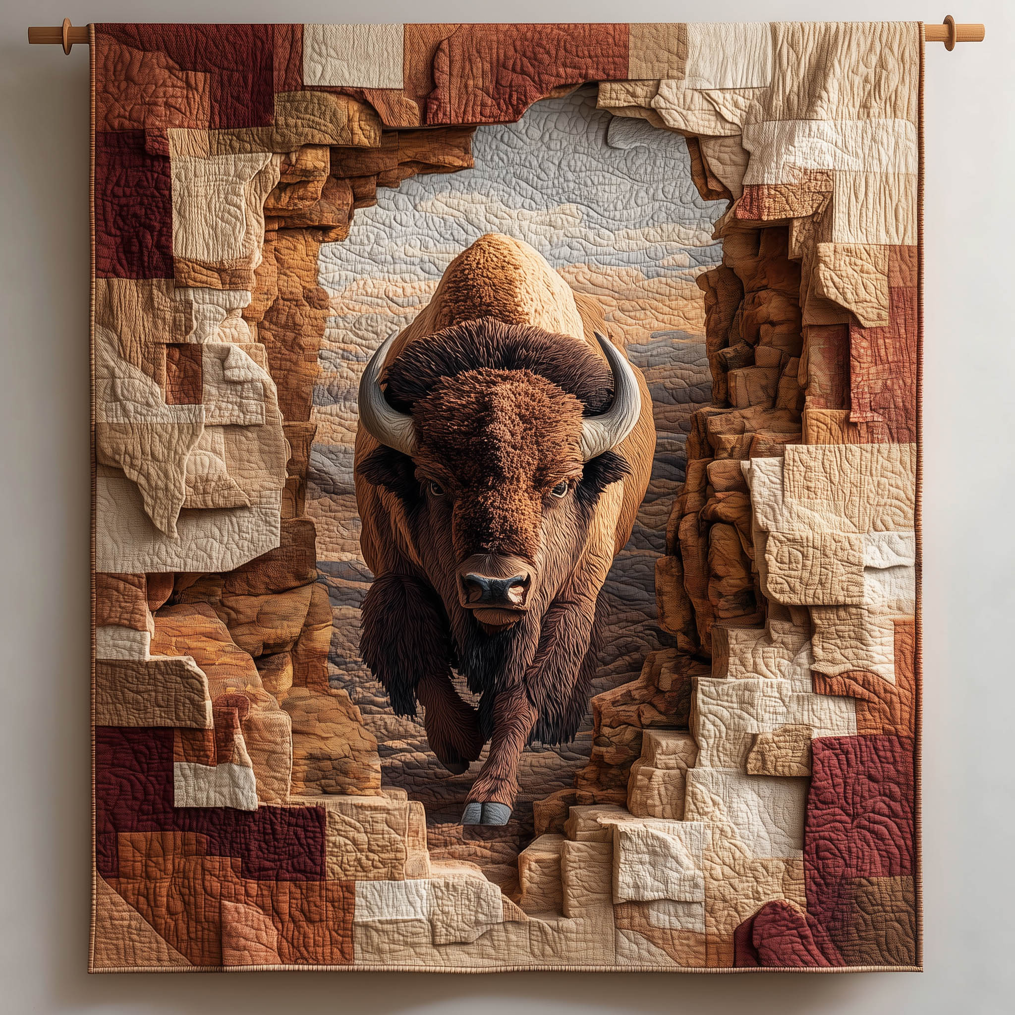 Bison Legacy Quilted Blanket GFTOMA8447 – Willow Quilt