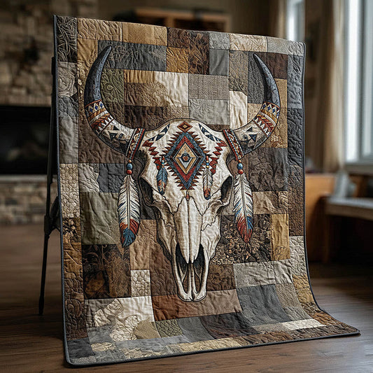 Tribal Skull Quilted Blanket GFTOMA8451