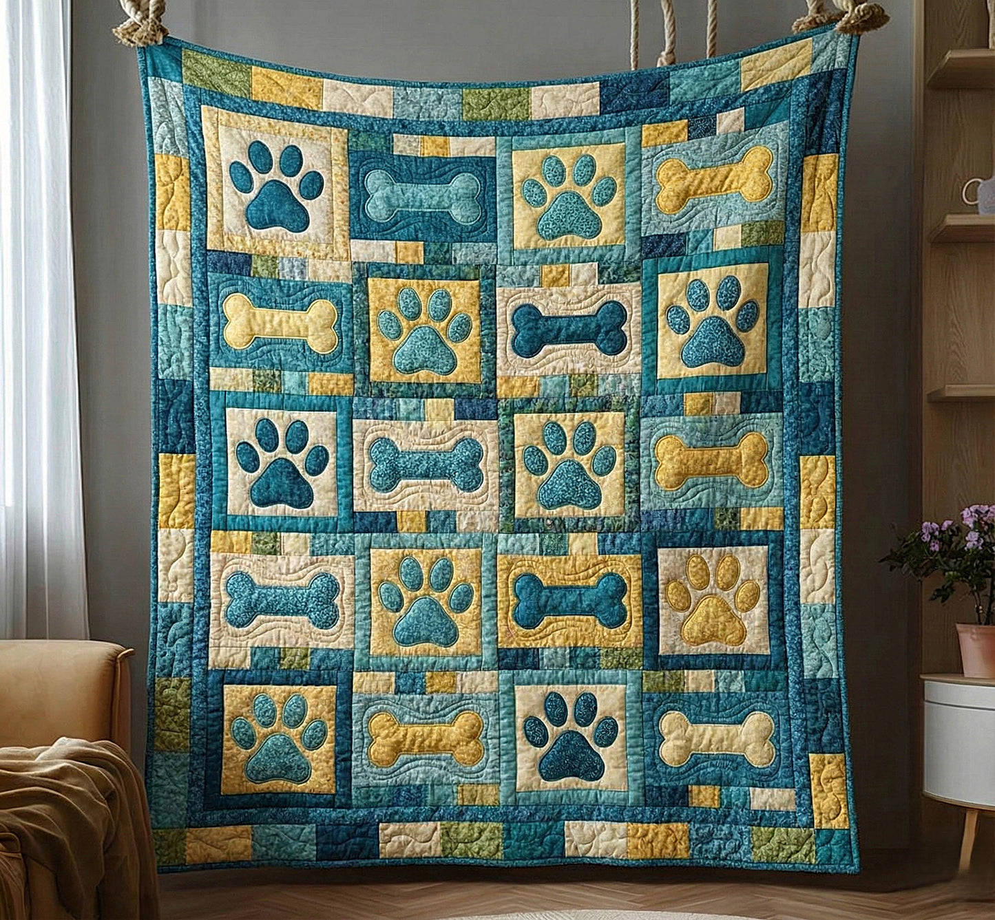 Paw Path Quilted Blanket GFTOMA8453