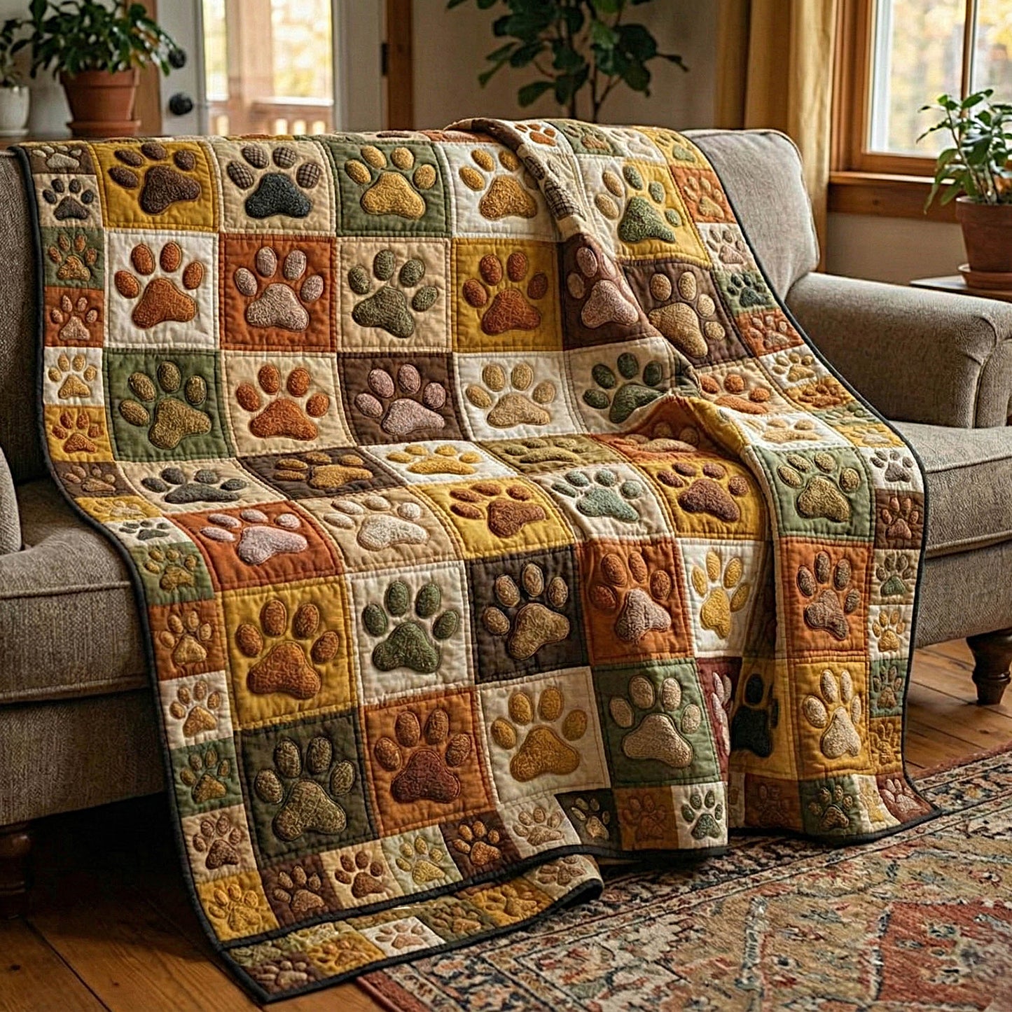 Paw Path Quilted Blanket GFTOMA8455