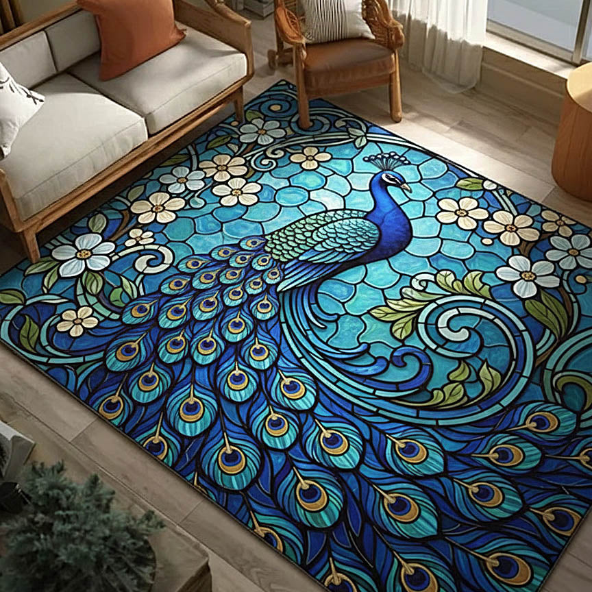 Peacock Area Rug GFTOMA8479