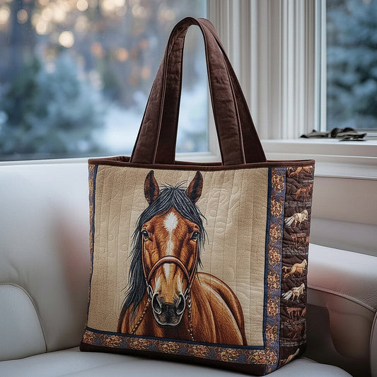 Prairie Horse Quilted Tote Bag GFTOMA8492