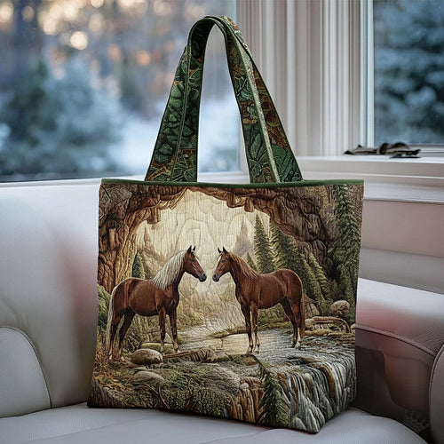 Prairie Horse Quilted Tote Bag GFTOMA8493