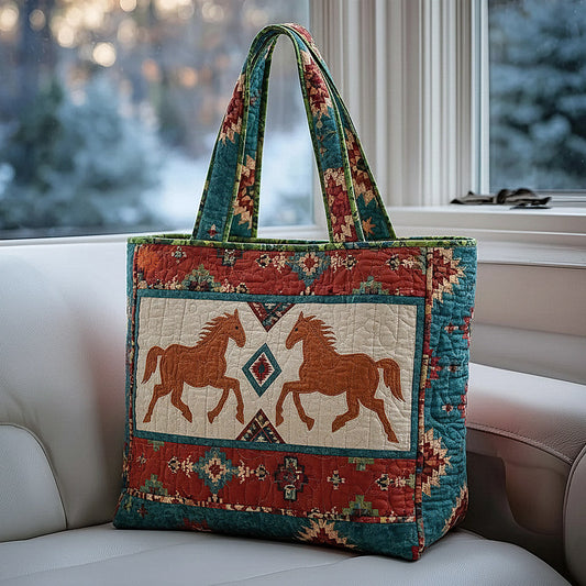 Prairie Horse Quilted Tote Bag GFTOMA8494