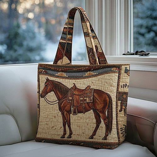 Prairie Horse Quilted Tote Bag GFTOMA8495